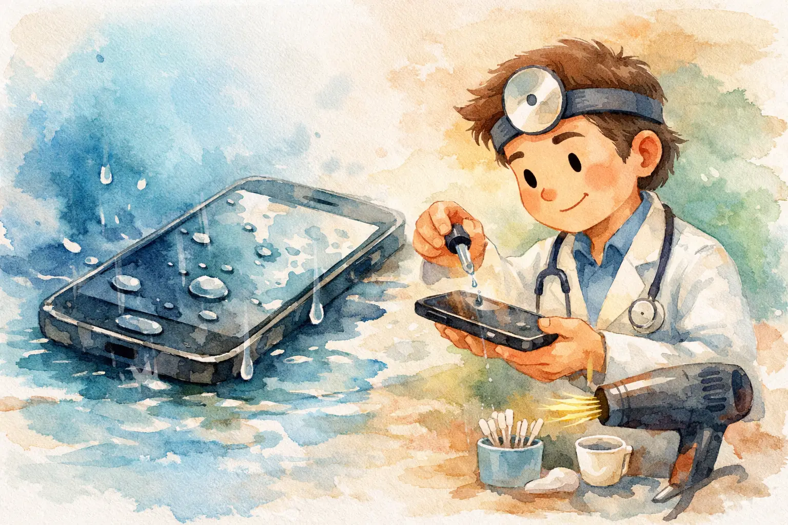 Wasserschaden Handy Erste Hilfe richtig machen