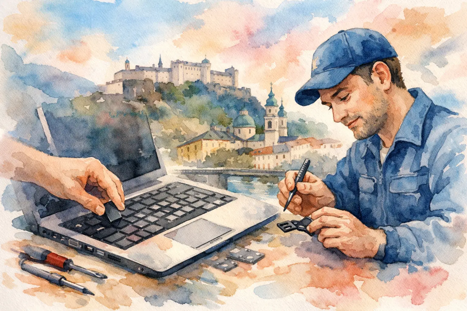 Laptop Tastatur austauschen lassen in Salzburg